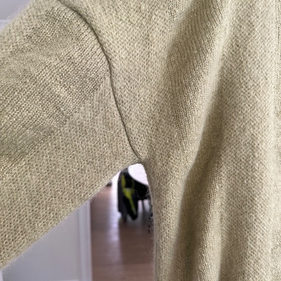 Black Crane Lime Waterfall Mohair & Wool Dress - Size L - Never Worn - Picture 13 of 15